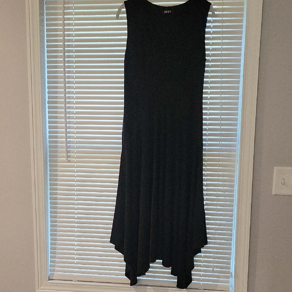DKNY Black High Low Dress